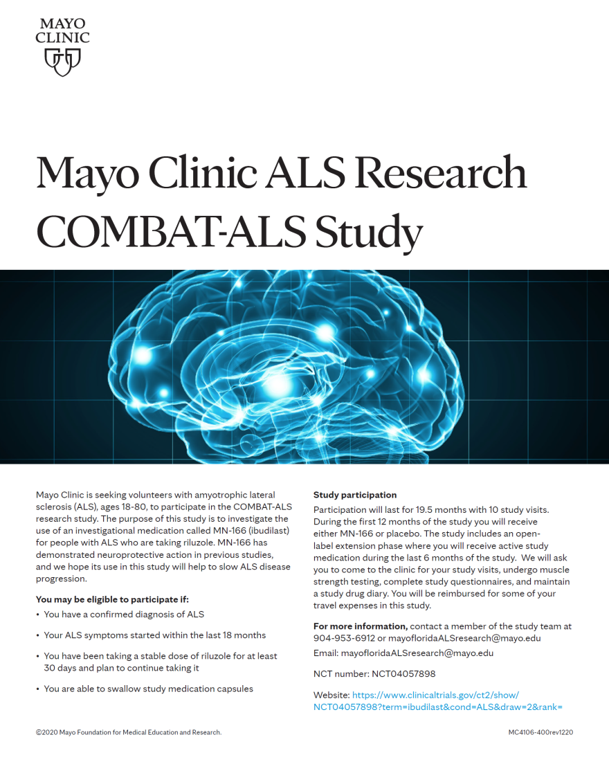 Mayo Clinic ALS Research Ad