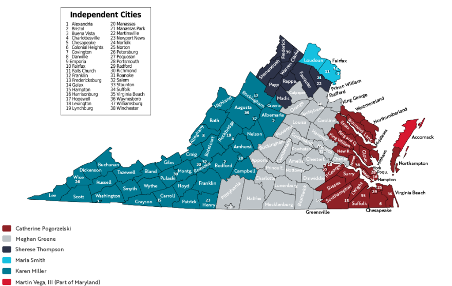 Virginia-Map-Chart