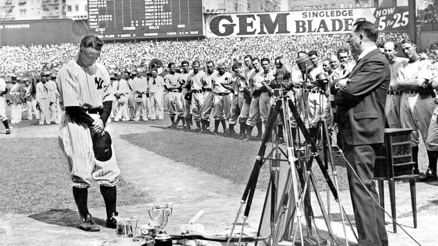Lou Gehrig Is The New York Yankees' First Honored Legend